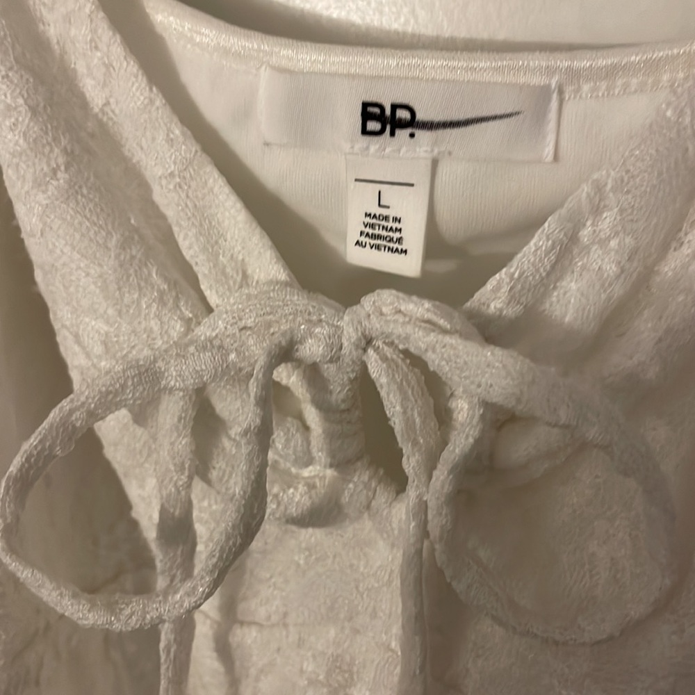 Ruched Lace Minidress In Ivory - Picture 5 of 8